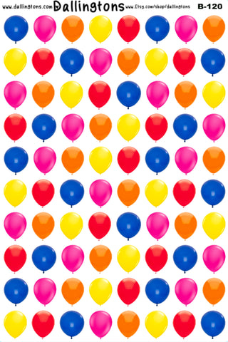 (B-120) Colorful Balloons