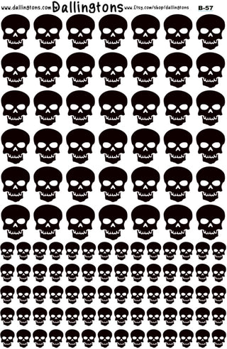 (B-57) Black Skulls