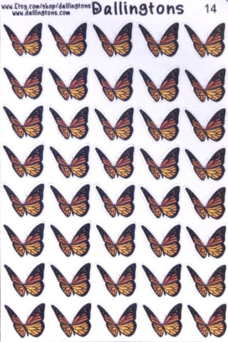 (#14) Flying Monarch Butterfly