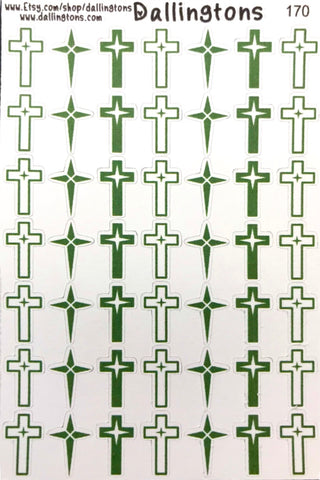 (#170) Green Crosses
