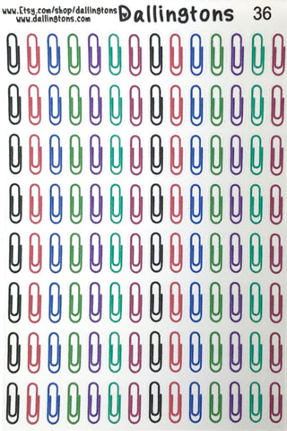 (#36) Colorful Paperclips
