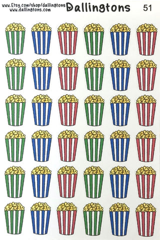 (#51) Colorful Popcorn