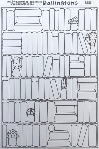 (SSS-1) Book Shelf Sticker