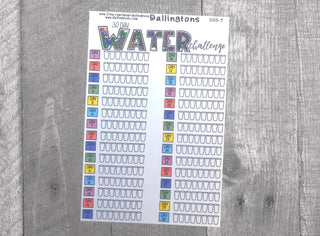 (SSS-7) 30 Day Water Tracker Sticker
