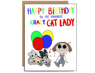Crazy Cat Lady Birthday