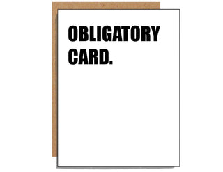 Obligatory Card