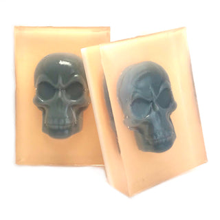 Orange Spooky Skull Soap