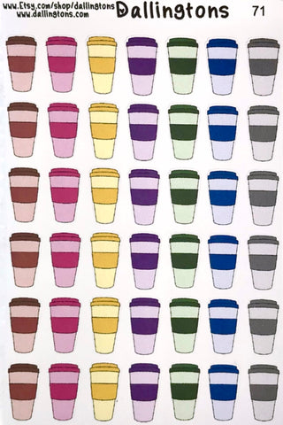 (#71) Colorful Coffees