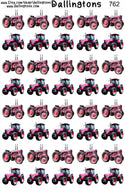 (#762) Pink Tractors