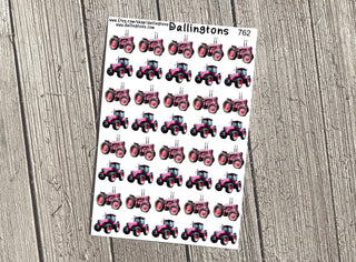 (#762) Pink Tractors