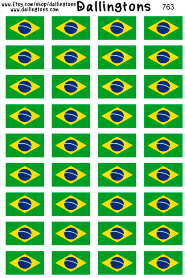 (#763) Brazil Flag