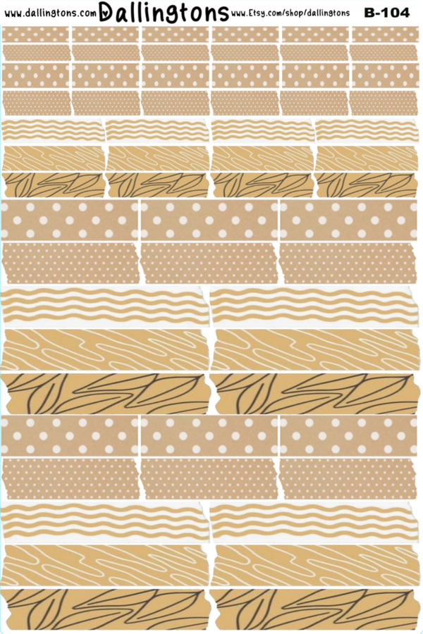 (B-104) Tan Washi