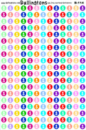 (B-114) Colorful Dollar Icons