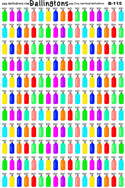 (B-115) Colorful Cleaning Bottles