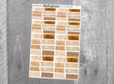 (B-12) Brown Washi Strips