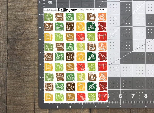 (B-54) Garden Stamps