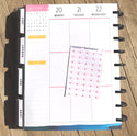 (#13) Watercolor Pink & Brown Mail