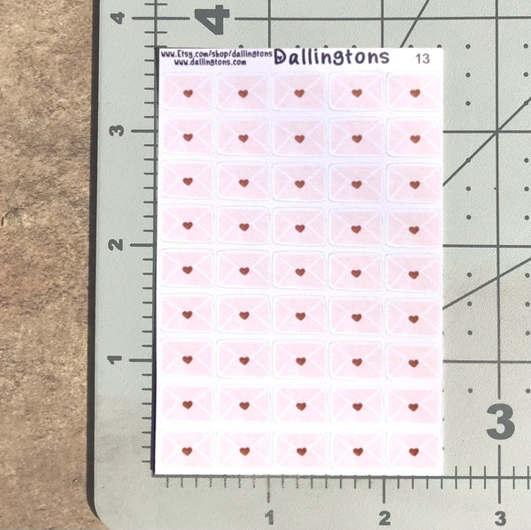 (#13) Watercolor Pink & Brown Mail