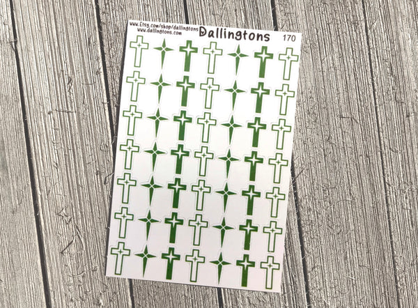 (#170) Green Crosses