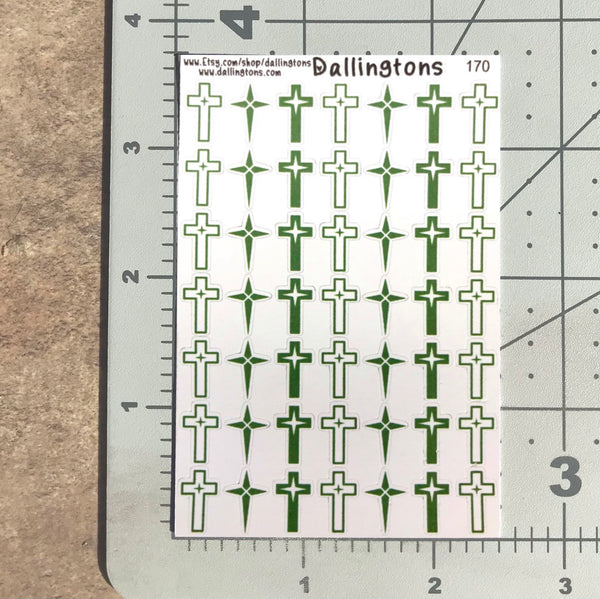 (#170) Green Crosses