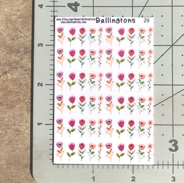 (#29) Watercolor Wildflowers