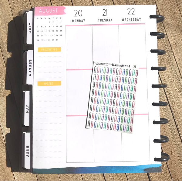 (#36) Colorful Paperclips