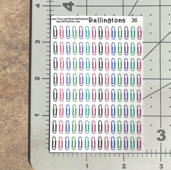 (#36) Colorful Paperclips