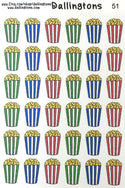 (#51) Colorful Popcorn