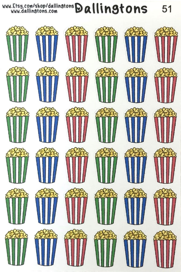 (#51) Colorful Popcorn