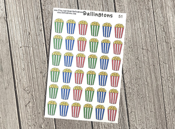(#51) Colorful Popcorn