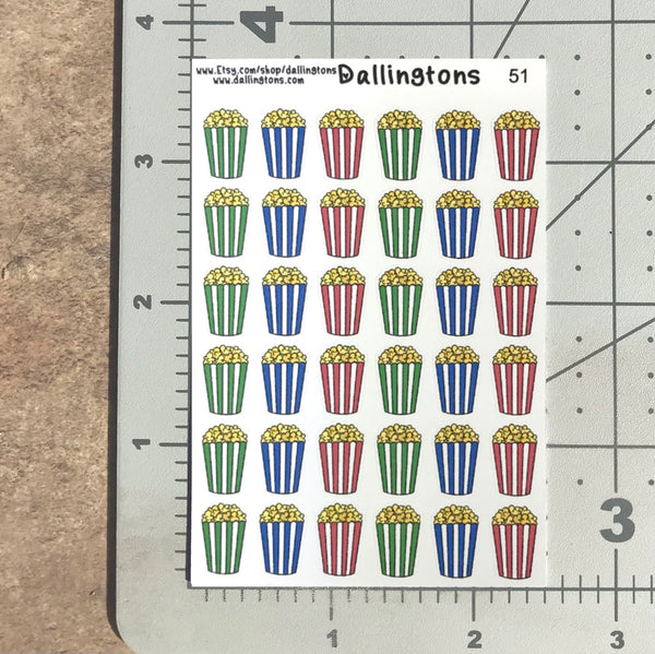 (#51) Colorful Popcorn
